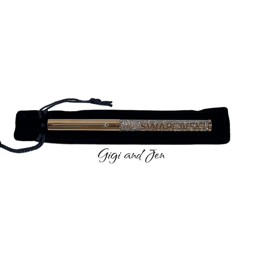 Swarovski Crystalline Gloss ballpoint pen Rose gold tone, Rose gold-tone plated